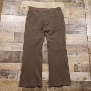 Olsen Europe Women's Pants "Lisa" Style – Size 42 (US 10) – Brown Stretch Cotton